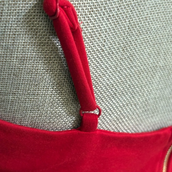 Lulus Red Bodycon Midi Dress Medium – Sexy Cocktail Party Wedding Guest - Picture 8 of 11